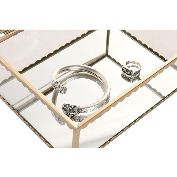Joyero Glam DKD Home Decor Dorado 16 x 8 x 20 cm 3