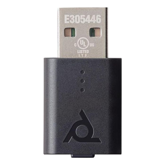 HP Adaptador Poly Savi D400-M DECT Dongle, Certificación Microsoft Teams, Negro