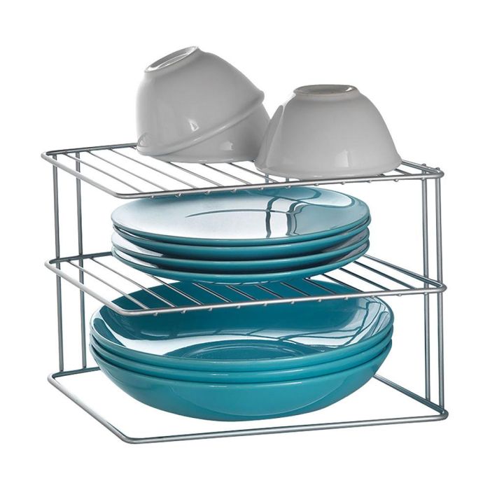 Metaltex Rinconera de 3 alturas Palio 25x25x19cm para ordenar platos