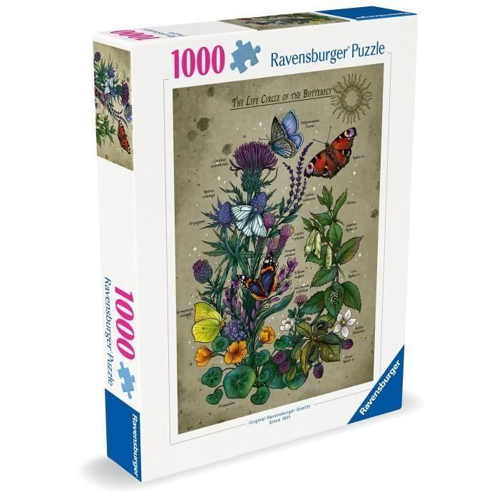 Puzzle Ravensburger The Life Circle of the Butterfly 1000 Piezas 1 Puzzle Ravensburger The Life Circle of the Butterfly 1000 Piezas 1