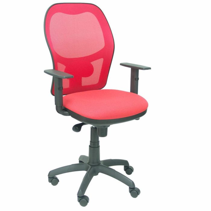 PIQUERAS Y CRESPO Silla Jorquera malla rojo asiento bali rojo PIQUERAS Y CRESPO Silla Jorquera malla rojo asiento bali rojo