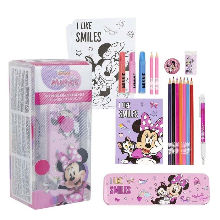 Set papelería coloreable minnie 1 Set papelería coloreable minnie 1