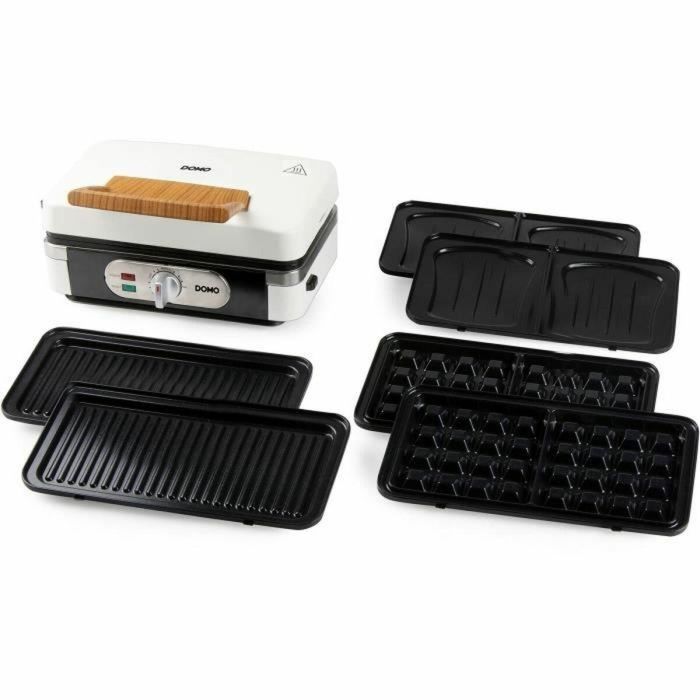Domo DO9277C Electrodoméstico 3 en 1 para Croquetas, Gofres y Grill - 1100 W - Blanco 1 Domo DO9277C Electrodoméstico 3 en 1 para Croquetas, Gofres y Grill - 1100 W - Blanco 1