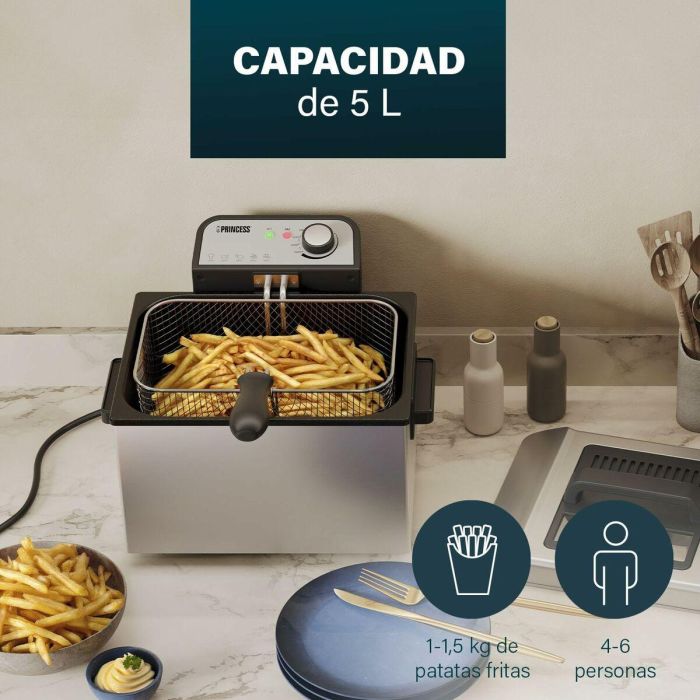 Freidora Princess 184090/ 3270W/ Capacidad 5L 1 Freidora Princess 184090/ 3270W/ Capacidad 5L 1