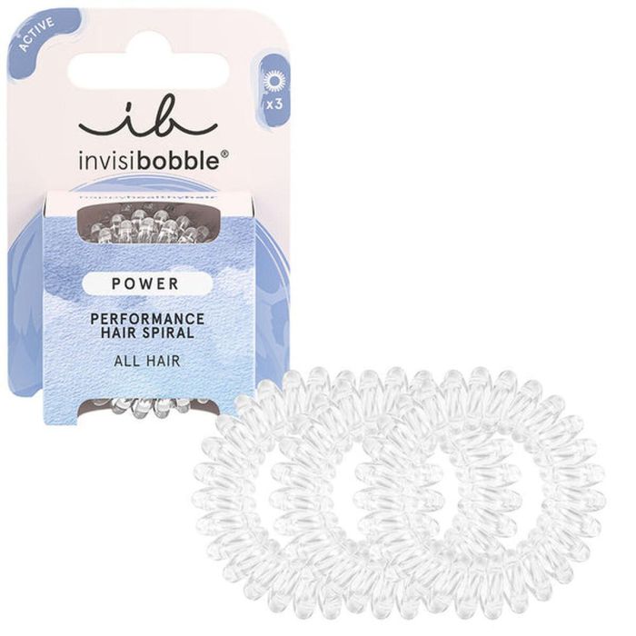 Invisibobble POWER Goma de Pelo #crystal clear - Pack 3 Unidades para Sujeción Fuerte y sin Marcas ni Tirones 2 Invisibobble POWER Goma de Pelo #crystal clear - Pack 3 Unidades para Sujeción Fuerte y sin Marcas ni Tirones 2