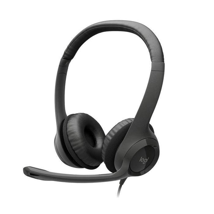Logitech ClearChat Comfort USB Auriculares con Micrófono USB, Cancelación de Ruido y Controles en Línea para Máximo Confort Logitech ClearChat Comfort USB Auriculares con Micrófono USB, Cancelación de Ruido y Controles en Línea para Máximo Confort