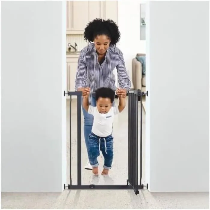 Dreambaby Barrera de seguridad a presión AVA DRE9312742893361 Doble cierre Antracita 61-68 x 75 cm