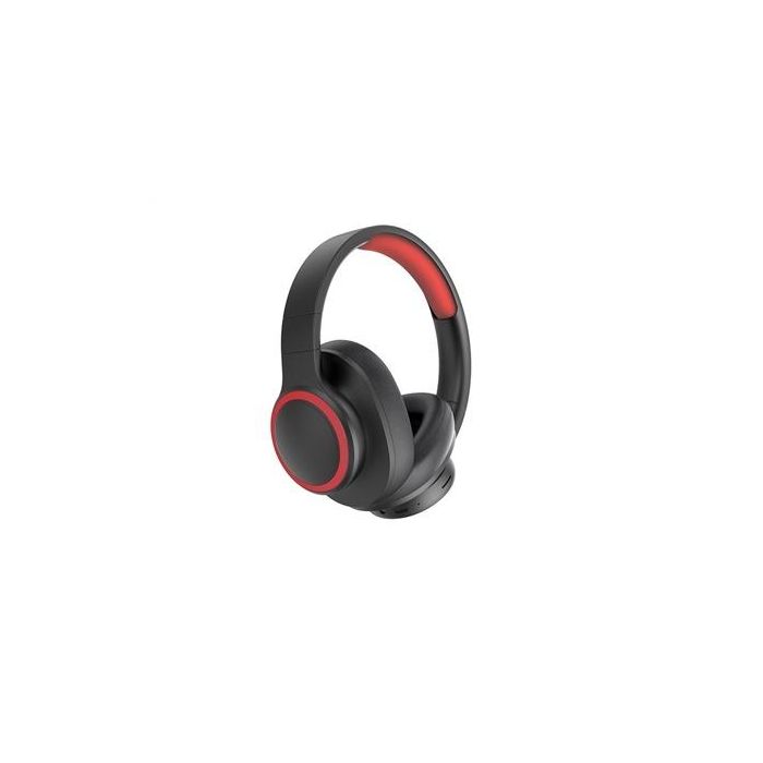 Elbe ABT-B26-N Auriculares de Diadema Bluetooth Plegable con Micrófono, Radio FM y Cable Aux-in, Negro/Rojo 1 Elbe ABT-B26-N Auriculares de Diadema Bluetooth Plegable con Micrófono, Radio FM y Cable Aux-in, Negro/Rojo 1