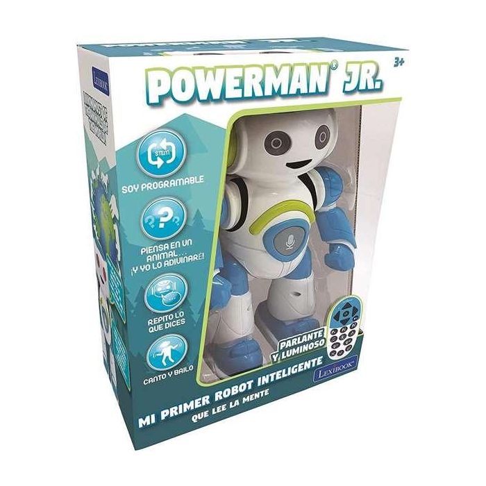 Robot Interactivo Powerman JR.Habla,baila y toca música. Con efectos de luces y sonidos. 26.5x14.9x11.5 cm 2 Robot Interactivo Powerman JR.Habla,baila y toca música. Con efectos de luces y sonidos. 26.5x14.9x11.5 cm 2