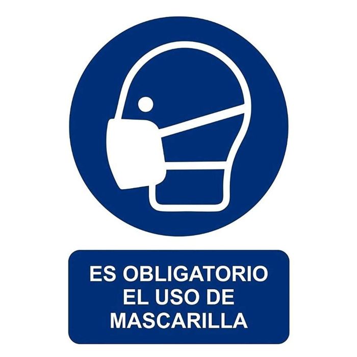 Archivo 2000 Señal "Obligatorio Uso De Mascarilla" 210x297 Pvc Azul Y Blanco Archivo 2000 Señal "Obligatorio Uso De Mascarilla" 210x297 Pvc Azul Y Blanco