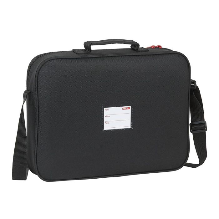 Cartera Escolar Atlético Madrid Negro (38 x 28 x 6 cm) 1