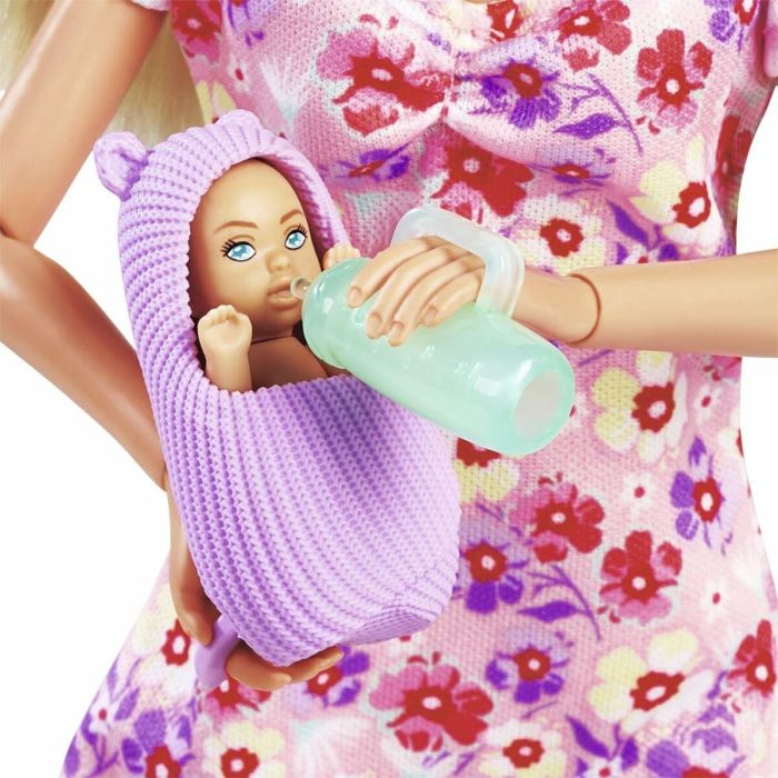 Smoby Steffi Love Muñeca Embarazada Futura Mamá 29cm SIM4006592091156 con Accesorios Bebé y Barriga que Crece 3