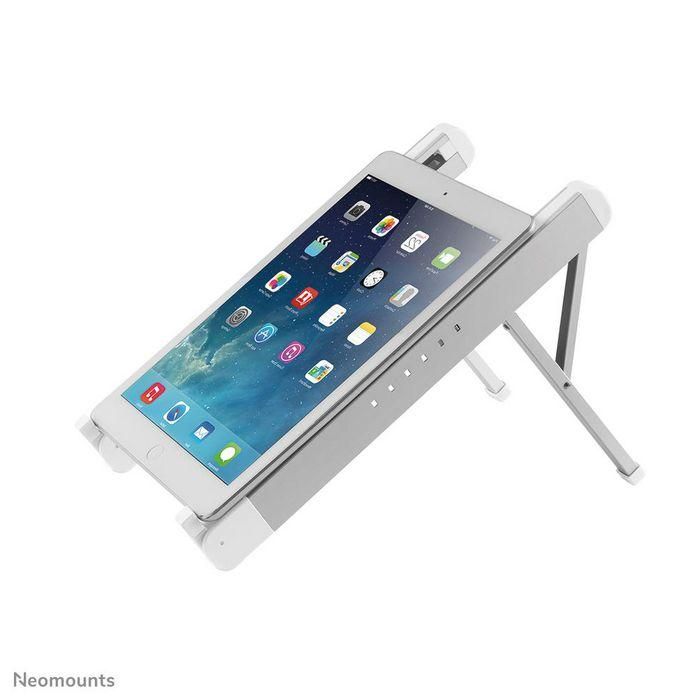 Neomounts NSLS010 Soporte Plegable y Ajustable para Portátiles 11-17" con 6 Alturas, Capacidad 5kg, Diseño Ultra-Delgado Plata 3 Neomounts NSLS010 Soporte Plegable y Ajustable para Portátiles 11-17" con 6 Alturas, Capacidad 5kg, Diseño Ultra-Delgado Plata 3