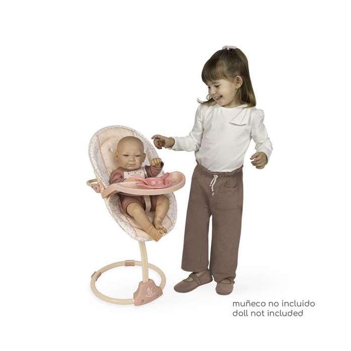 Decuevas Trona Columpio Tulipe 3x1 para Muñecas hasta 50 cm, 30x31x60 cm