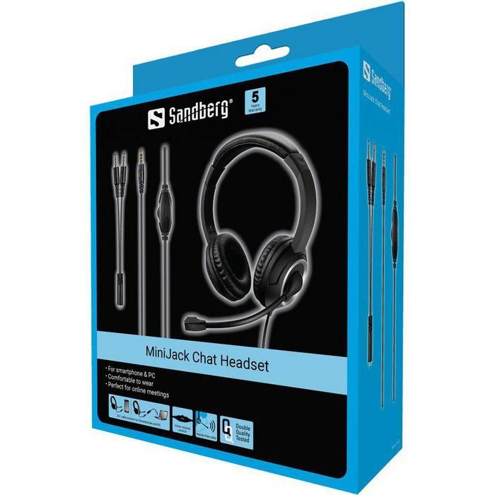 Sandberg MiniJack Chat Headset 5 Sandberg MiniJack Chat Headset 5