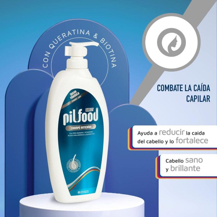 Champú Anticaída Pilfood DIRECT 500 ml 6 Champú Anticaída Pilfood DIRECT 500 ml 6