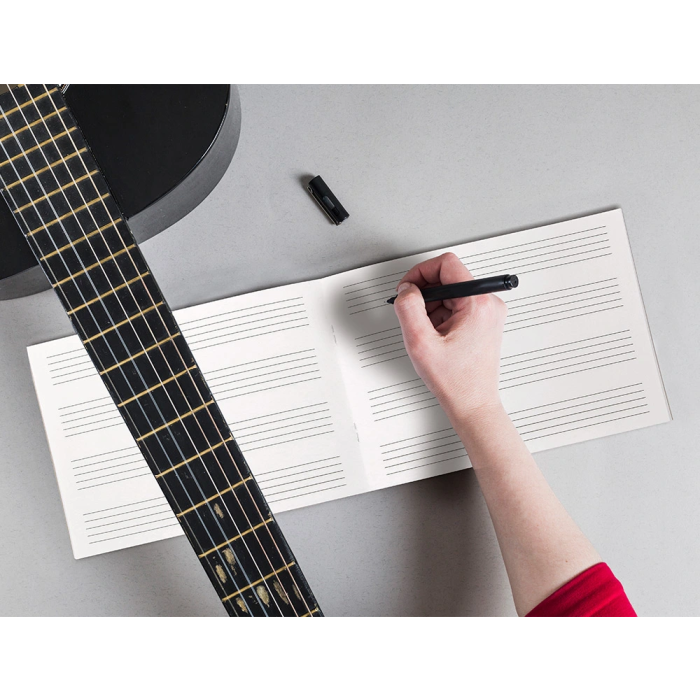 Liderpapel Bloc Música Pentagrama 5mm Cuarto 20 Hojas 100 g/m² Grapado 8