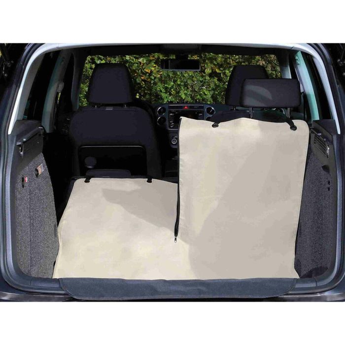 Funda Protectora de Coche para Mascotas Trixie Negro Beige 180 x 130 cm 3 Funda Protectora de Coche para Mascotas Trixie Negro Beige 180 x 130 cm 3
