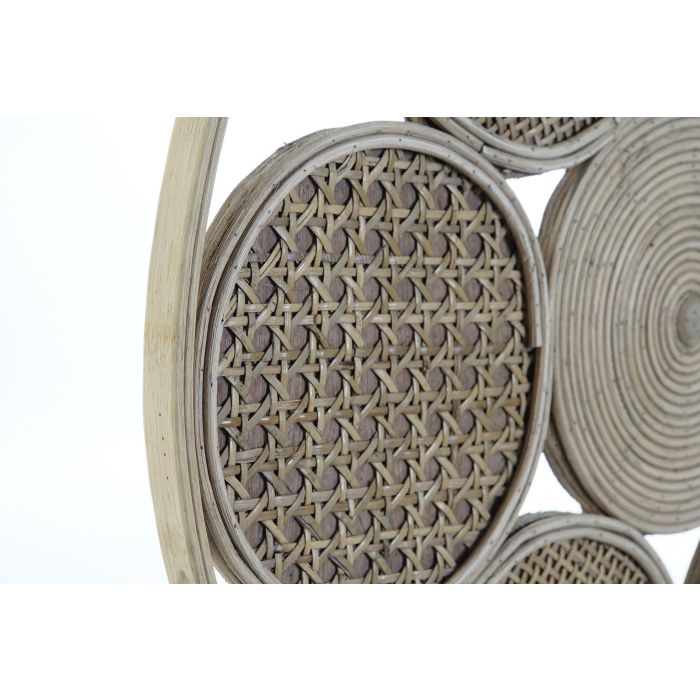 DKD Home Decor Decoracion Pared Balines Natural Ratán 2 x 45.5 x 45.5 cm 1