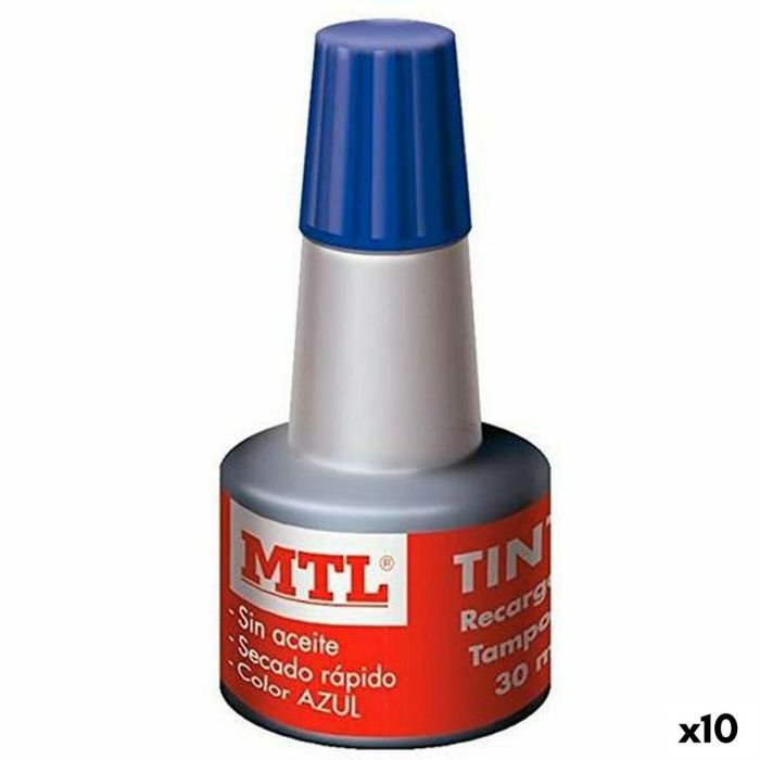 Tinta de recarga MTL Azul 30 ml (10 Unidades) 0 Tinta de recarga MTL Azul 30 ml (10 Unidades) 0