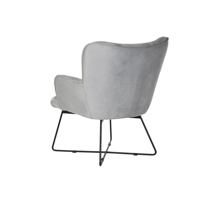 Butaca DKD Home Decor Gris Metal 67 x 81 x 87 cm 2 Butaca DKD Home Decor Gris Metal 67 x 81 x 87 cm 2