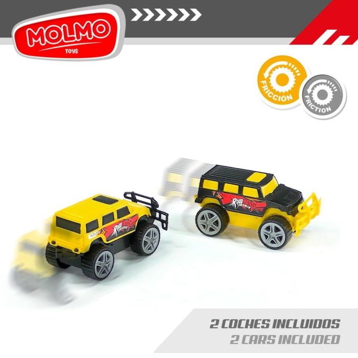 Camión Portavehículos Colorbaby 47 x 13 x 8 cm (4 Unidades) 3 Piezas De fricción 4 Camión Portavehículos Colorbaby 47 x 13 x 8 cm (4 Unidades) 3 Piezas De fricción 4