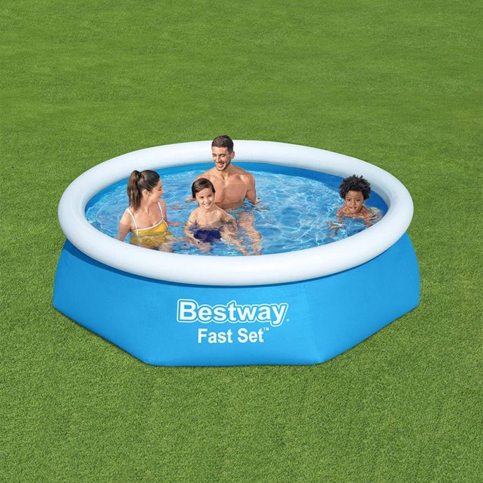 Bestway Piscina Hinchable Adulto Aro con Depurador 244x61 cm Jardin 57450 3