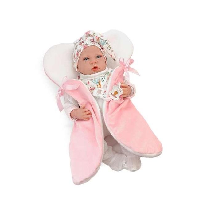 Reborn buzo blanco punto mecanismo real almohada lactancia ref: 8302-24 50 cm 1 Reborn buzo blanco punto mecanismo real almohada lactancia ref: 8302-24 50 cm 1