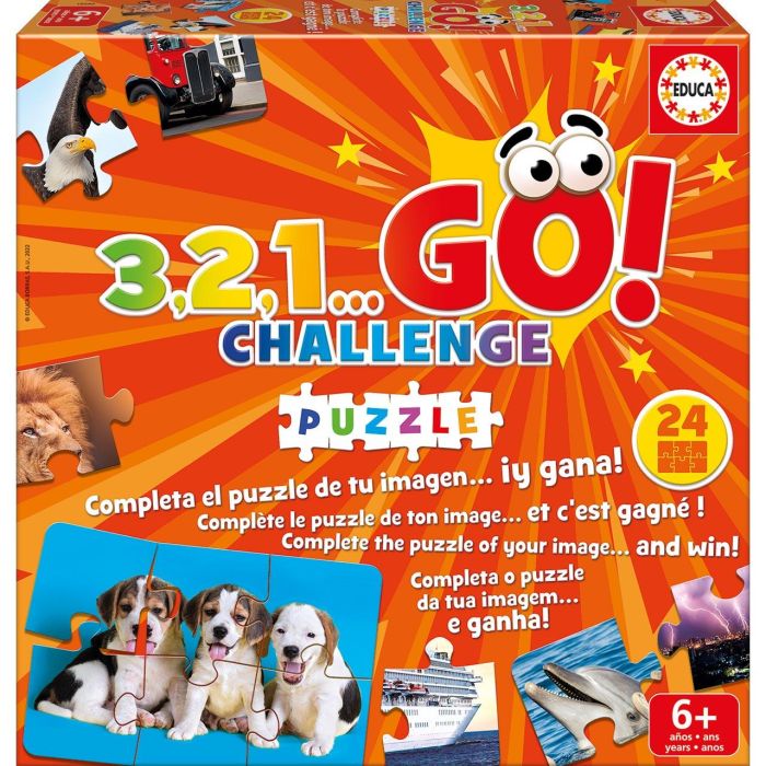 Educa 19390 3,2,1 Go Challenge: Puzzle Juego de Agudeza Visual, Busca 6 Piezas entre 144, para Niños +6 Años 1 Educa 19390 3,2,1 Go Challenge: Puzzle Juego de Agudeza Visual, Busca 6 Piezas entre 144, para Niños +6 Años 1