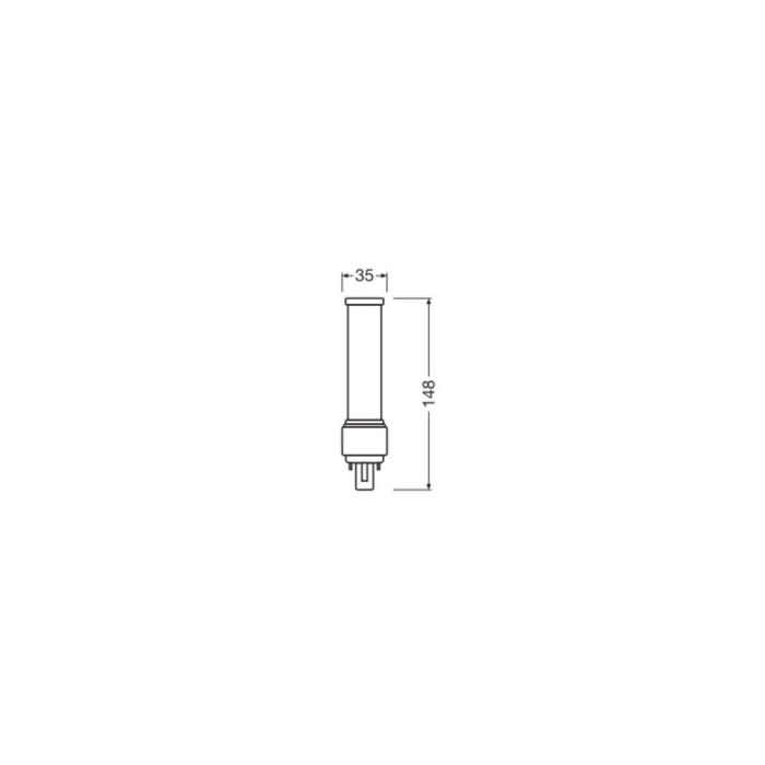 [LVE-4058075558328] Lámpara LED Ledvance/DULUX G24d 2 7W 700Lm 3000K 120º IP20 2