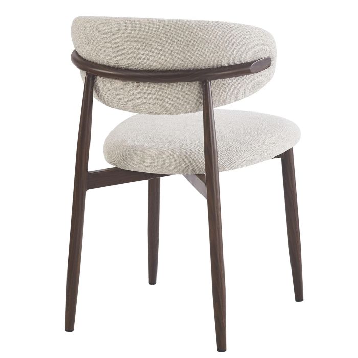 Silla Urban DKD Home Decor Crudo Nogal 52 x 78 x 54 cm (2 Unidades) 1