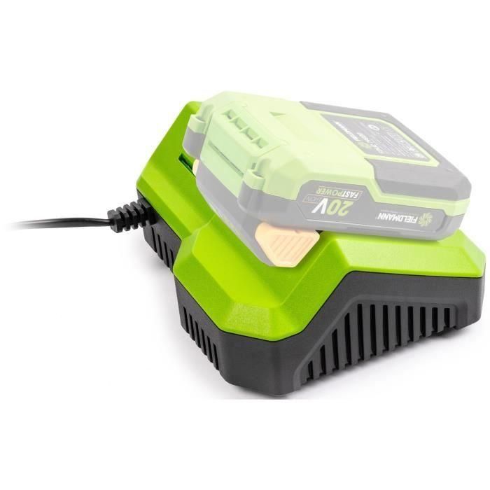 Cargador rápido - FIELDMANN - Para batería de 20 V - Carga 2 Ah en 30 min - Compatible con 2 Ah, 4 Ah, 8 Ah 4 Cargador rápido - FIELDMANN - Para batería de 20 V - Carga 2 Ah en 30 min - Compatible con 2 Ah, 4 Ah, 8 Ah 4