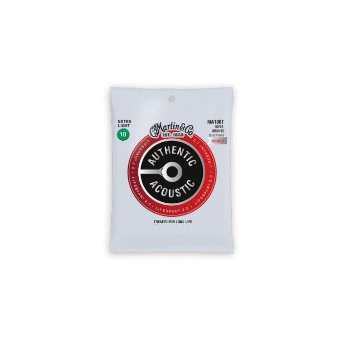 Juego Acústica Authentic Lifespan®2.0 (12St) 80/20 Extra Light 10-47