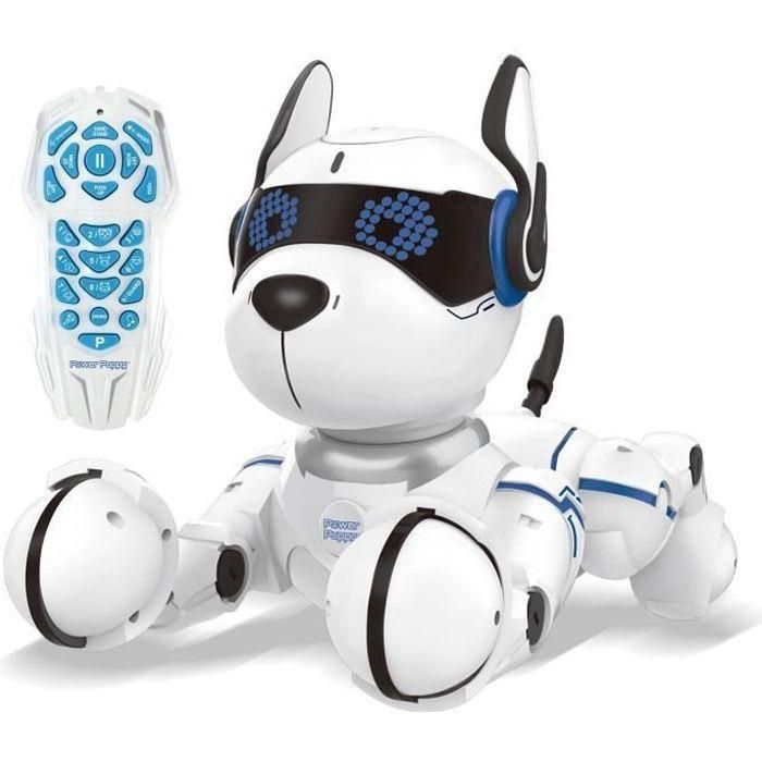 Power Puppy - Mi perro robot inteligente, programable y táctil con control remoto - LEXIBOOK