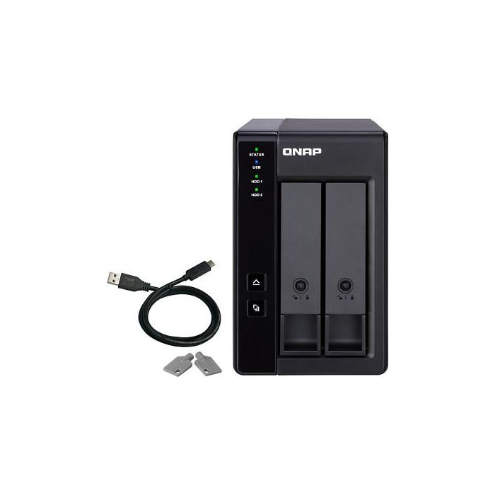 QNAP TR-002 Unidad de Disco Múltiple Negro