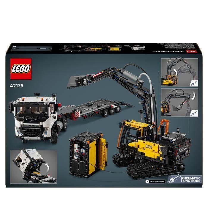 LEGO Technic 42175 Camión Volvo FMX y Excavadora Eléctrica EC230 - Set de vehículos 4 LEGO Technic 42175 Camión Volvo FMX y Excavadora Eléctrica EC230 - Set de vehículos 4