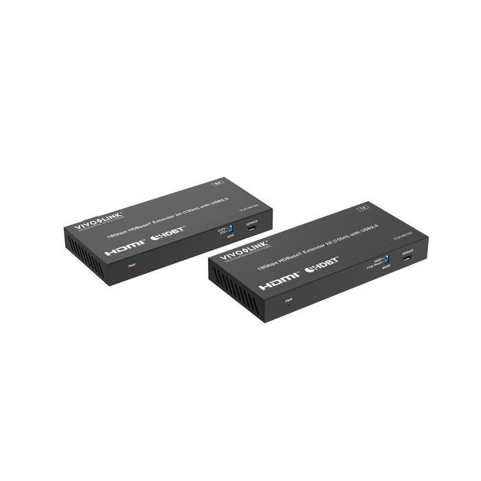 Vivolink 18Gbps HDBaseT KVM kit (150m) with USB 2.0 3 Vivolink 18Gbps HDBaseT KVM kit (150m) with USB 2.0 3
