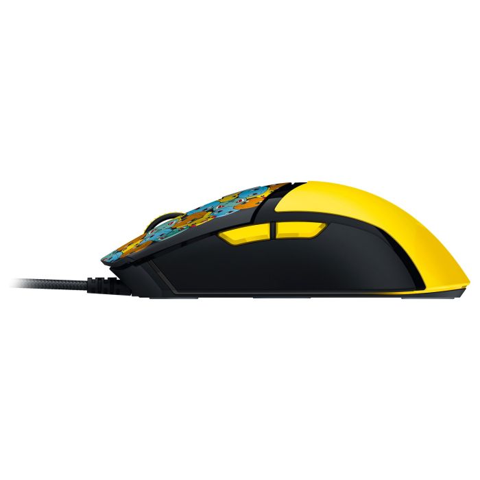 Razer Ratón Cobra Pokemon Kanto Starters Edit. RZ01-04650400-R3M1 Óptico Inalámbrico 8500 DPI Mano Derecha 6 Botones PTFE Negro Amarillo Iluminación RGB 1
