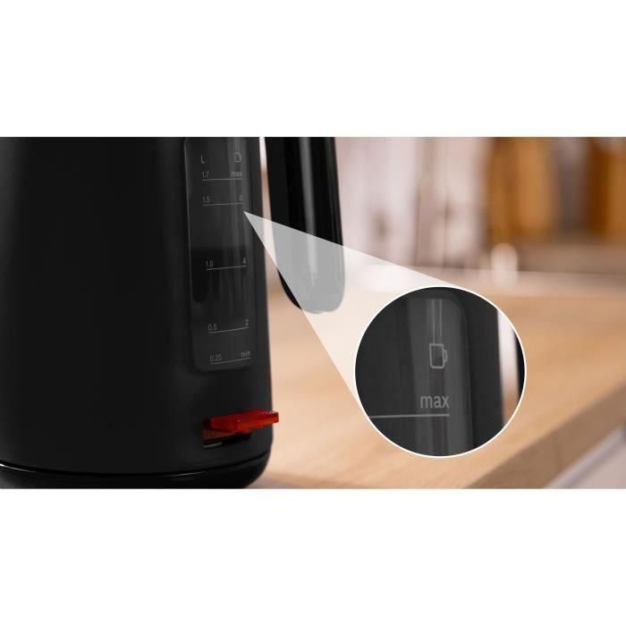 Hervidor - BOSCH - TWK2M163 MyMoment - Negro mate - indicador de taza - nivel de agua visible en el mango 5