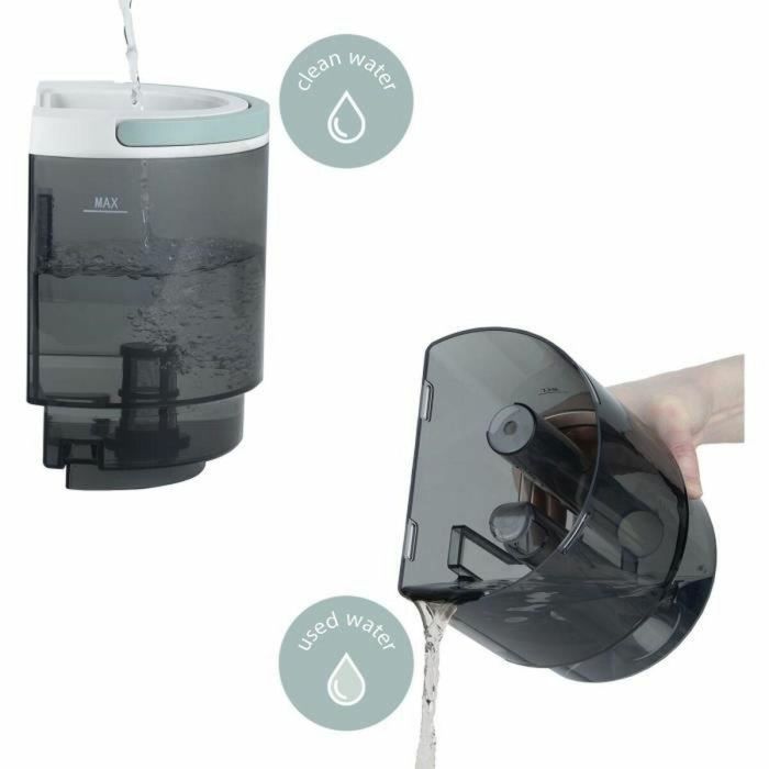 Hkoenig TWT88 Limpiador textil con agua caliente, 1600 ml, 290 ml/min, 1200 W, Blanco 1