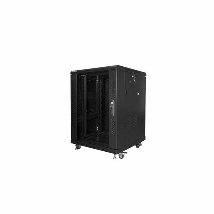Lanberg FF01-6615-12B Armario Rack 15U de Red Independiente, 800kg Carga Máx., Bloqueo, IP20, Ruedas, Negro Lanberg FF01-6615-12B Armario Rack 15U de Red Independiente, 800kg Carga Máx., Bloqueo, IP20, Ruedas, Negro