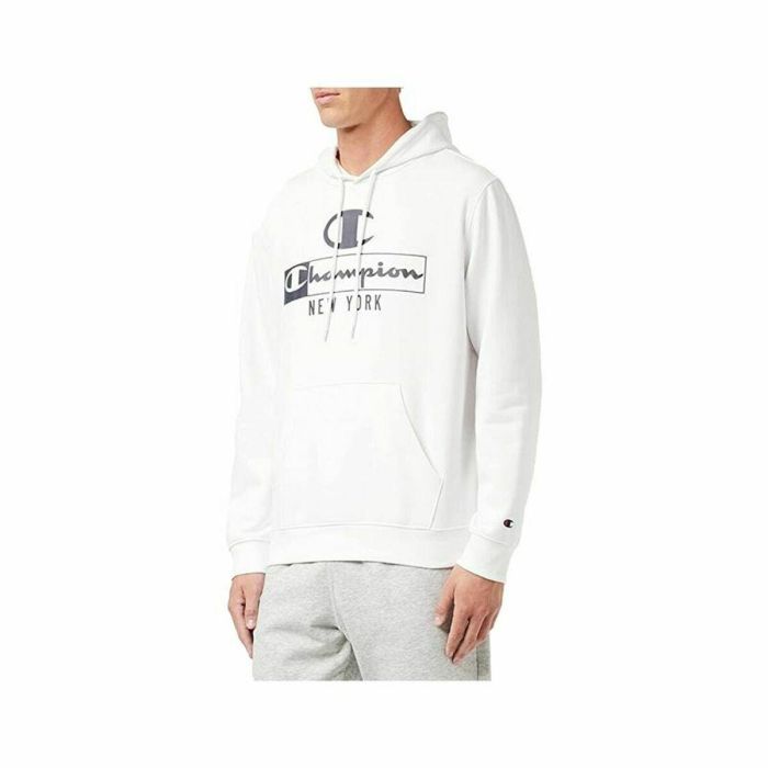 Sudadera con Capucha Hombre Champion New York Blanco 0 Sudadera con Capucha Hombre Champion New York Blanco 0