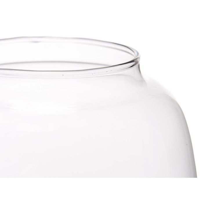 Jarrón de Cristal Ancho Pequeño Giftdecor 18x21x18 cm - Vidrio Transparente (4 Unidades) 3 Jarrón de Cristal Ancho Pequeño Giftdecor 18x21x18 cm - Vidrio Transparente (4 Unidades) 3