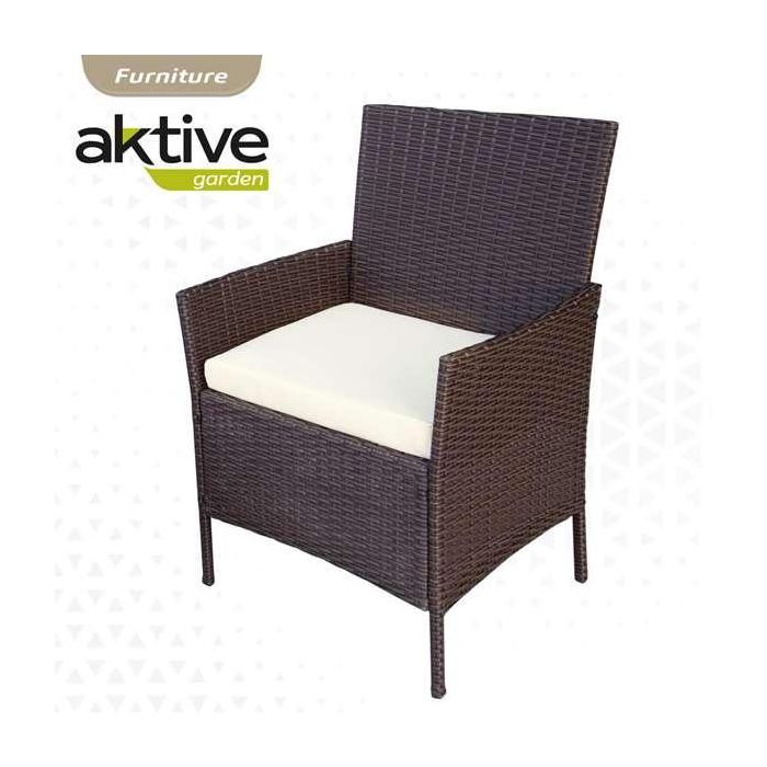 Conjunto de sofá(104x58x84 cm) + 2 sillones (57,5x58x84 cm) + mesa (71x41x39 cm) aktive 2 Conjunto de sofá(104x58x84 cm) + 2 sillones (57,5x58x84 cm) + mesa (71x41x39 cm) aktive 2