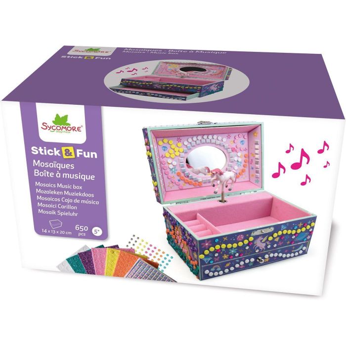 Sycomore SYC3517130012423 Caja de Música Personalizable Dimensiones 19 x 12.5 x 11.8