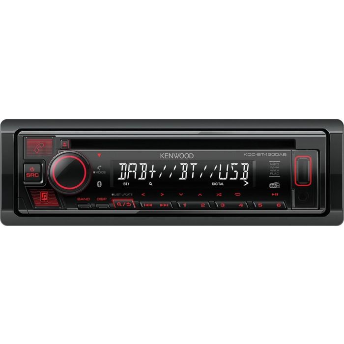 Kenwood KDC-BT450DAB Autorradio 1 DIN con Bluetooth, USB, DAB, CD, 50W, 4.0 Canales, Ecualizador 13 Bandas, Negro 0 Kenwood KDC-BT450DAB Autorradio 1 DIN con Bluetooth, USB, DAB, CD, 50W, 4.0 Canales, Ecualizador 13 Bandas, Negro 0
