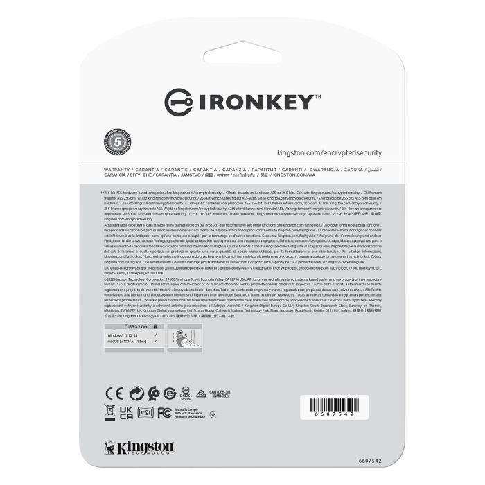 Kingston Ironkey Vault Privacy 50 Series VP50 Memoria USB 16 GB USB 3.2 Gen 1 Negra 3