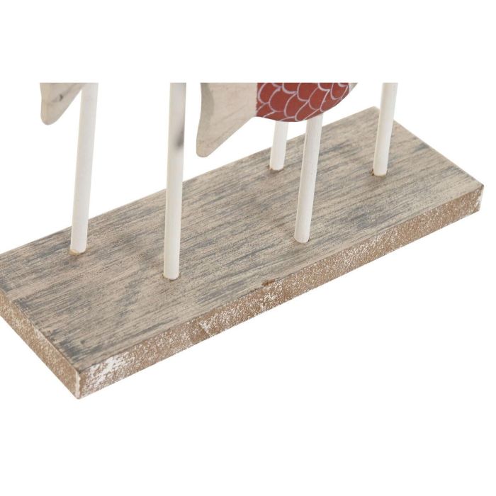 Figura Decorativa Home ESPRIT Azul Blanco Rojo Peces 17 x 6 x 25 cm (2 Unidades) 1