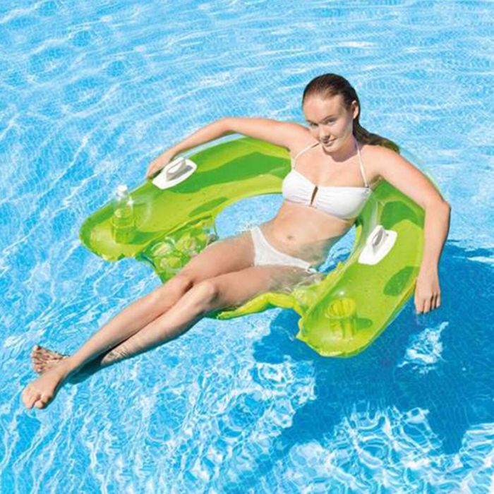 Silla de piscina semi-sumergida con boya INTEX 2