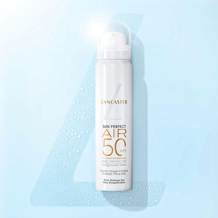 Lancaster Sun Perfect Air Mist Bruma Invisible SPF50 40 ml - Protección UV de amplio espectro, textura ultra ligera, sin fragancia 3